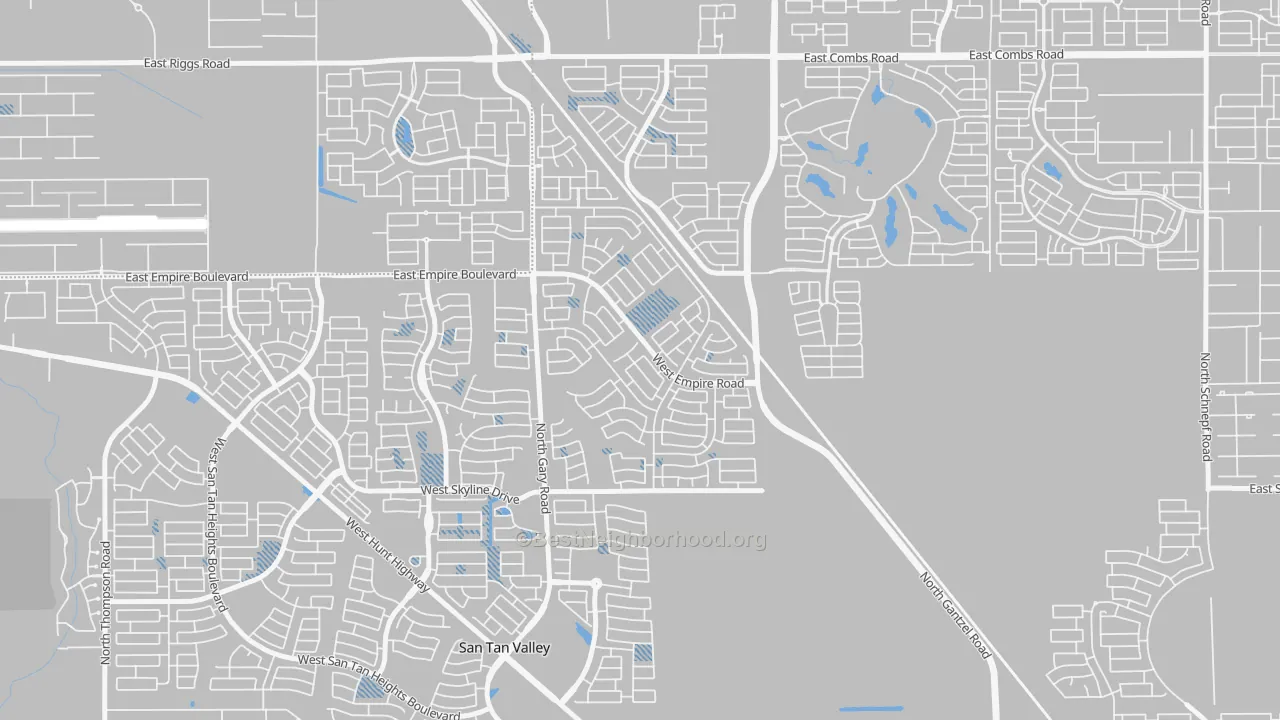 Transit Grade map of Circle Cross Ranch, San Tan Valley, AZ