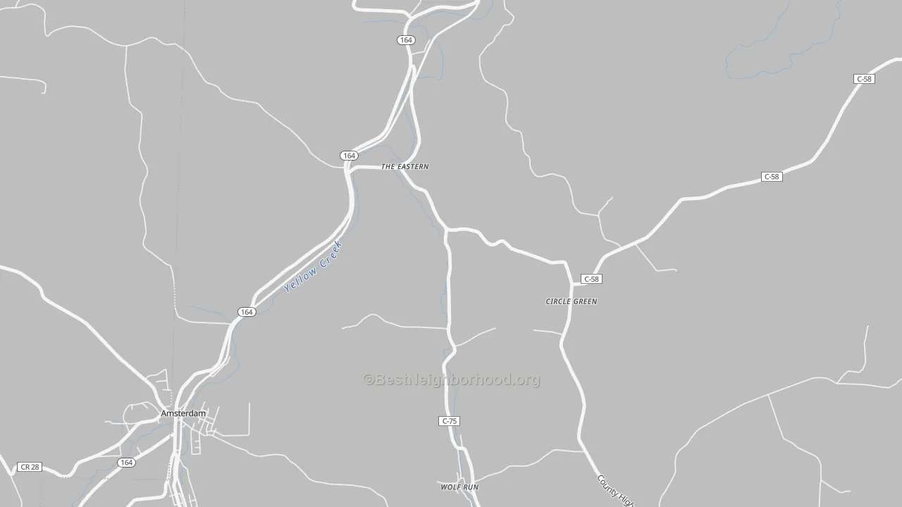 Transit Grade map of Circle Green, OH
