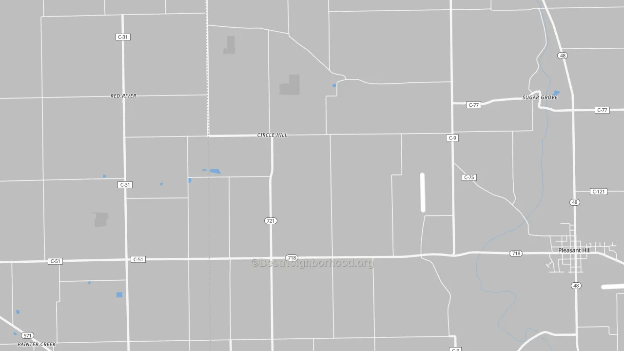 Transit Grade map of Circle Hill, OH