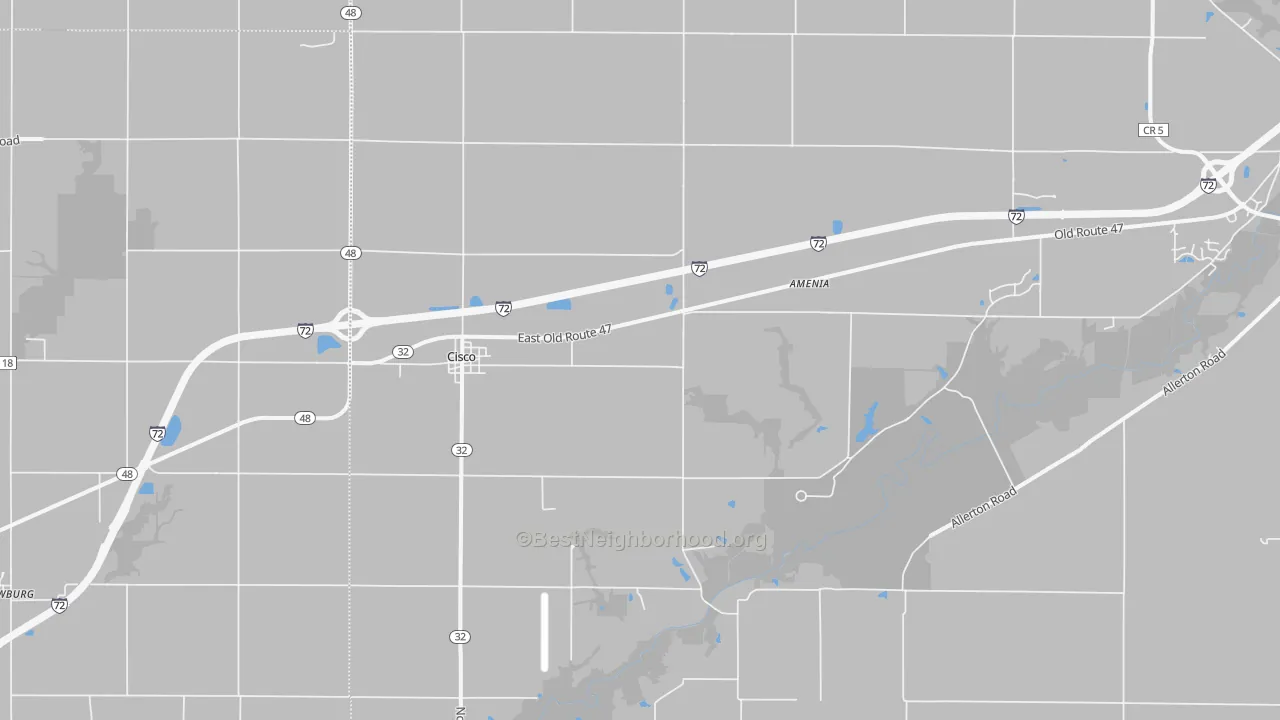 Transit Grade map of Cisco, IL
