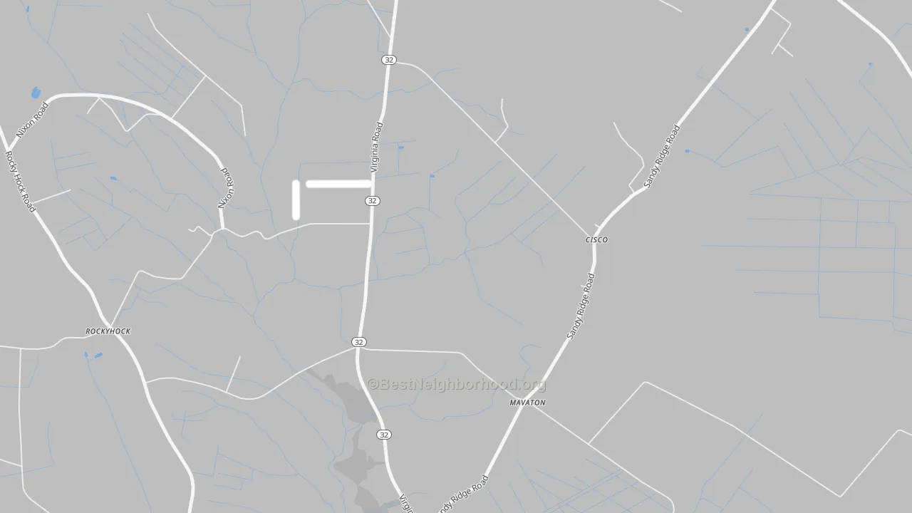 Transit Grade map of Cisco, NC