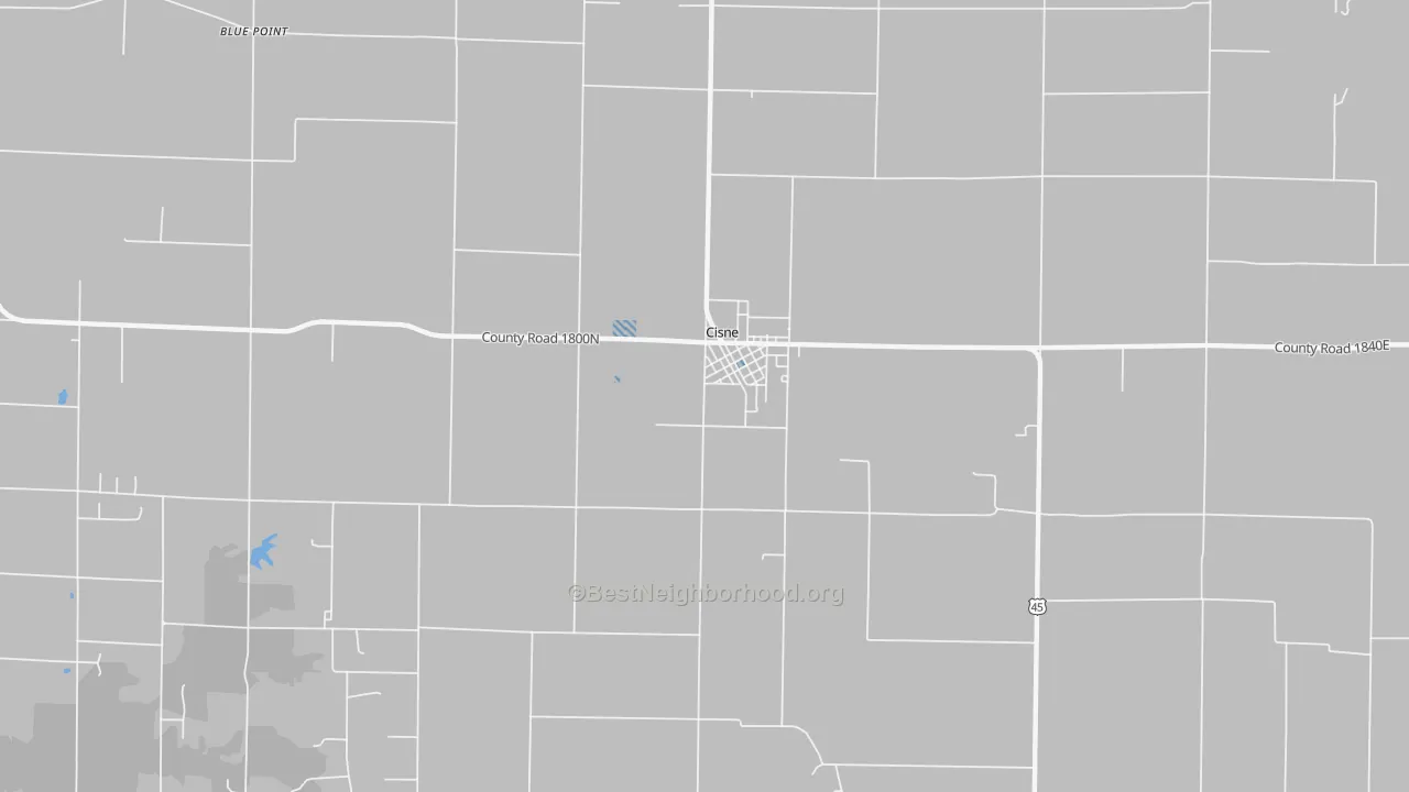 Transit Grade map of Cisne, IL