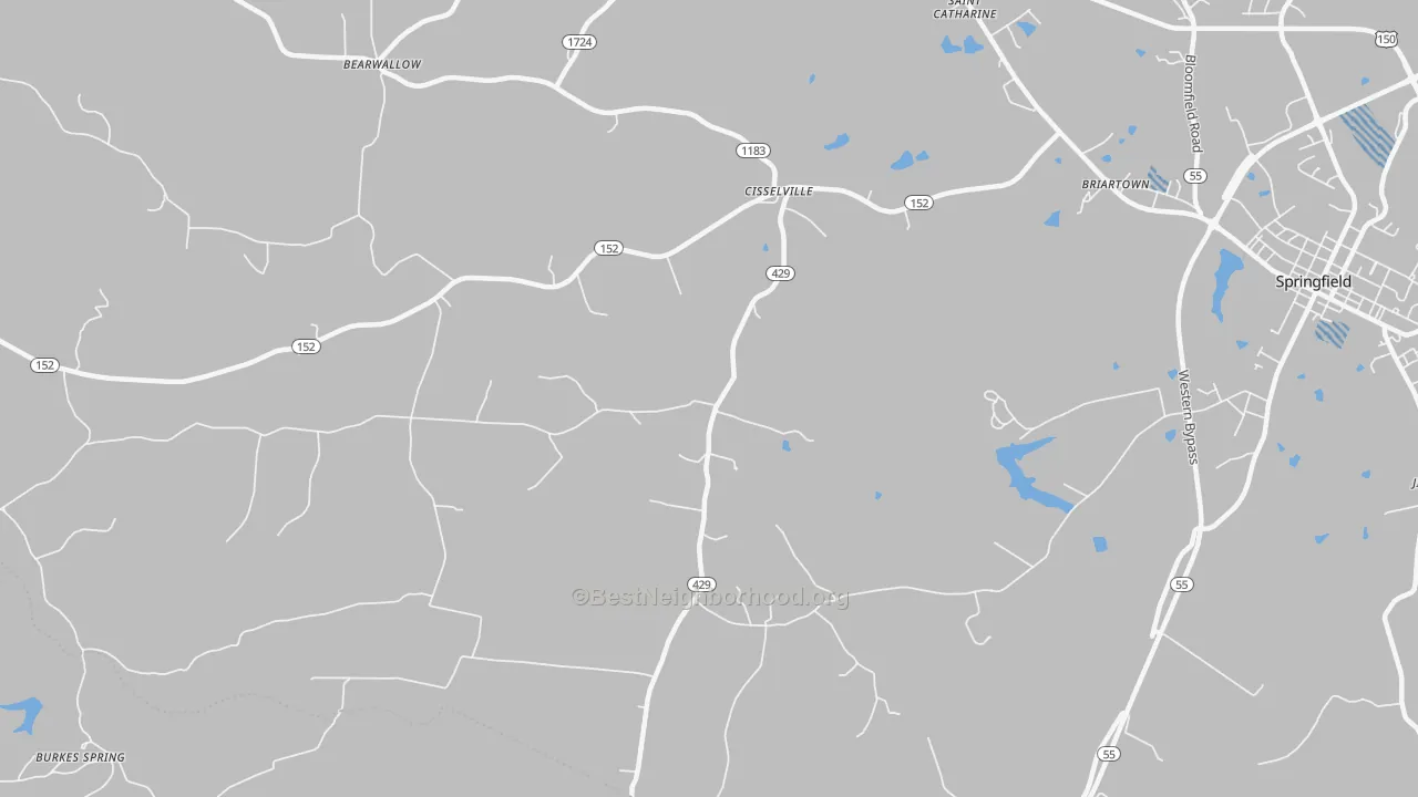 Transit Grade map of Cisselville, KY