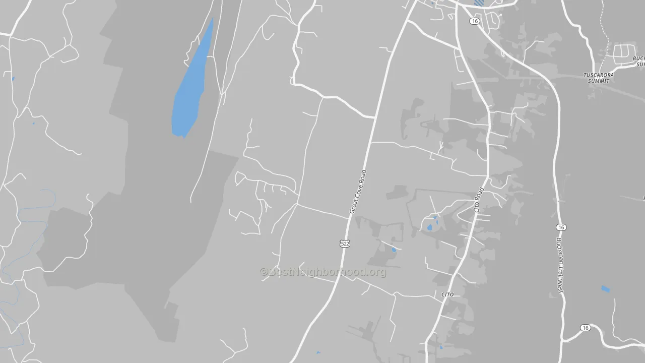 Transit Grade map of Cito, PA