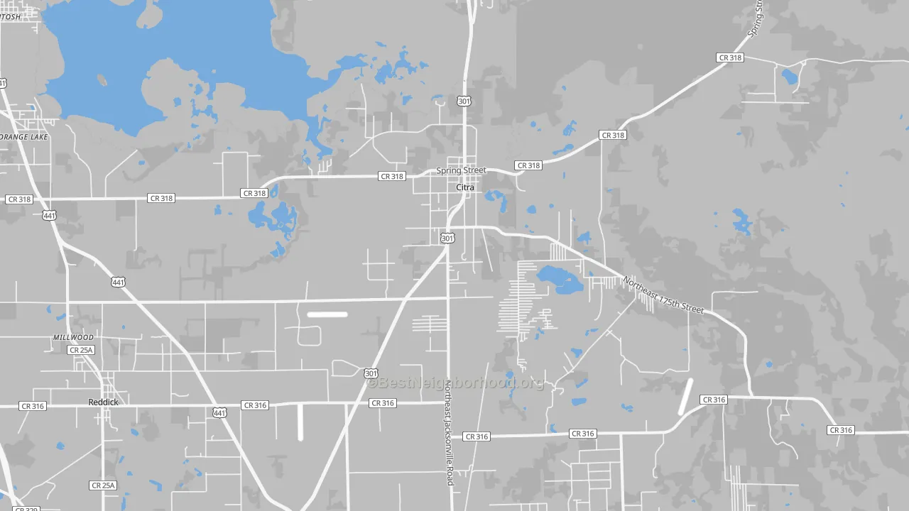 Transit Grade map of Citra, FL