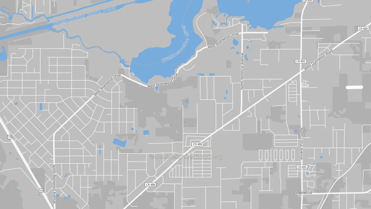 Transit Grade map of Citronelle, FL