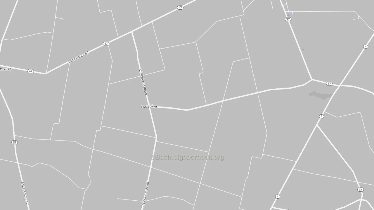Transit Grade map of Claiborne, OH