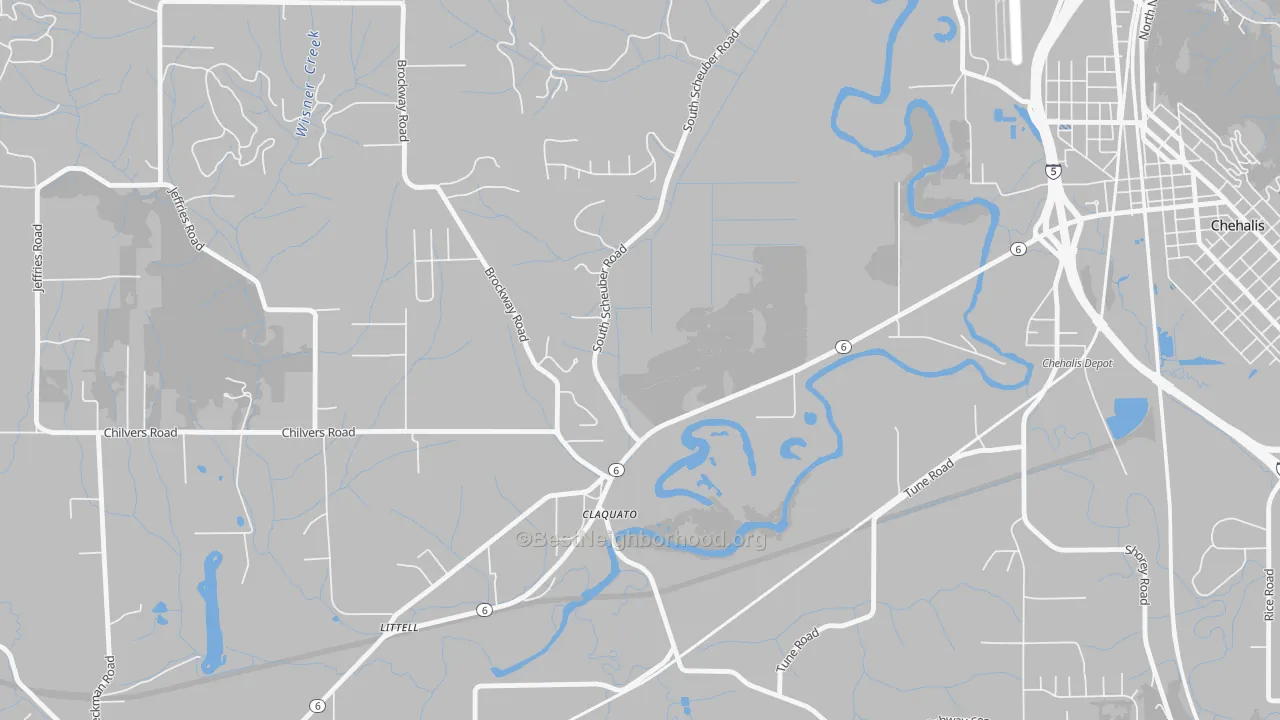 Transit Grade map of Claquato, WA