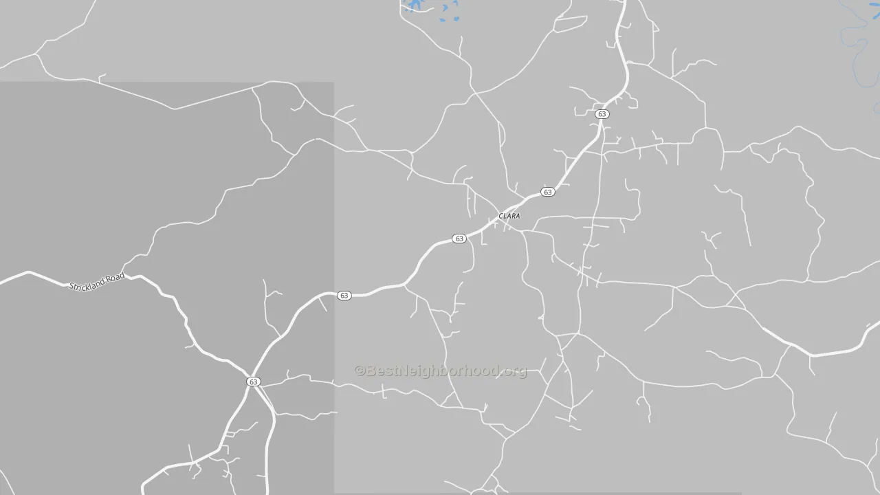 Transit Grade map of Clara, MS