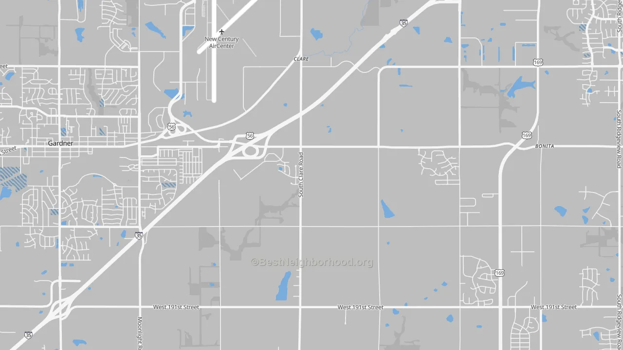 Transit Grade map of Clare, KS
