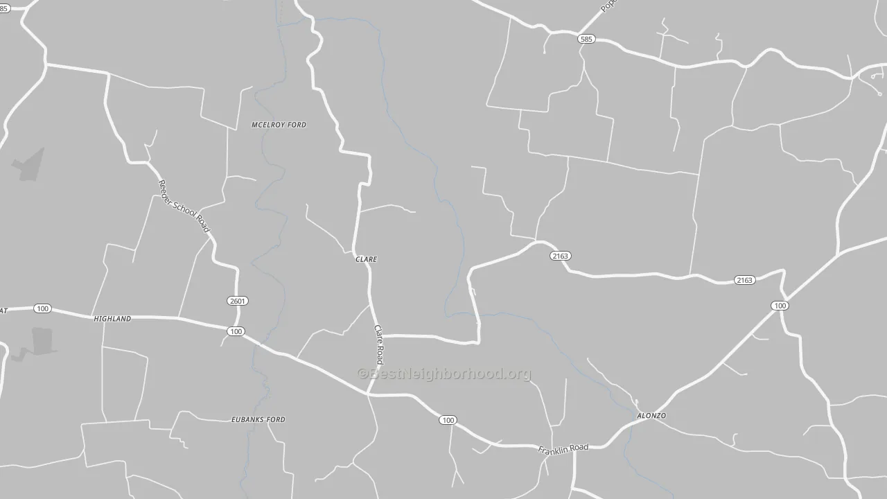 Transit Grade map of Clare, KY