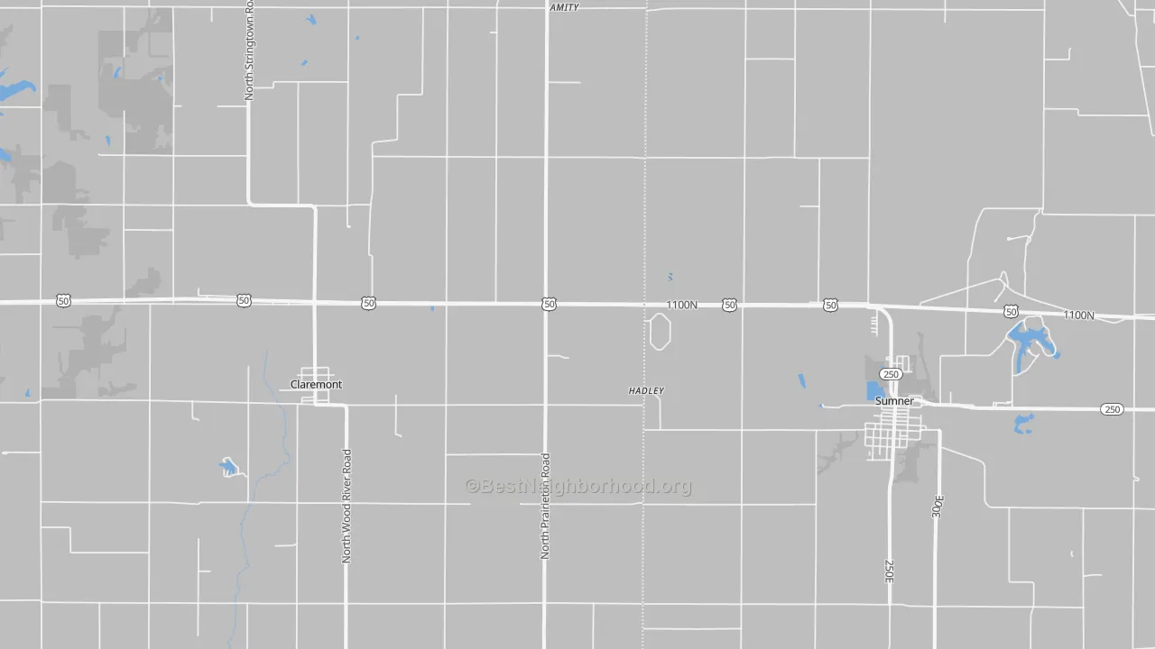 Transit Grade map of Claremont, IL