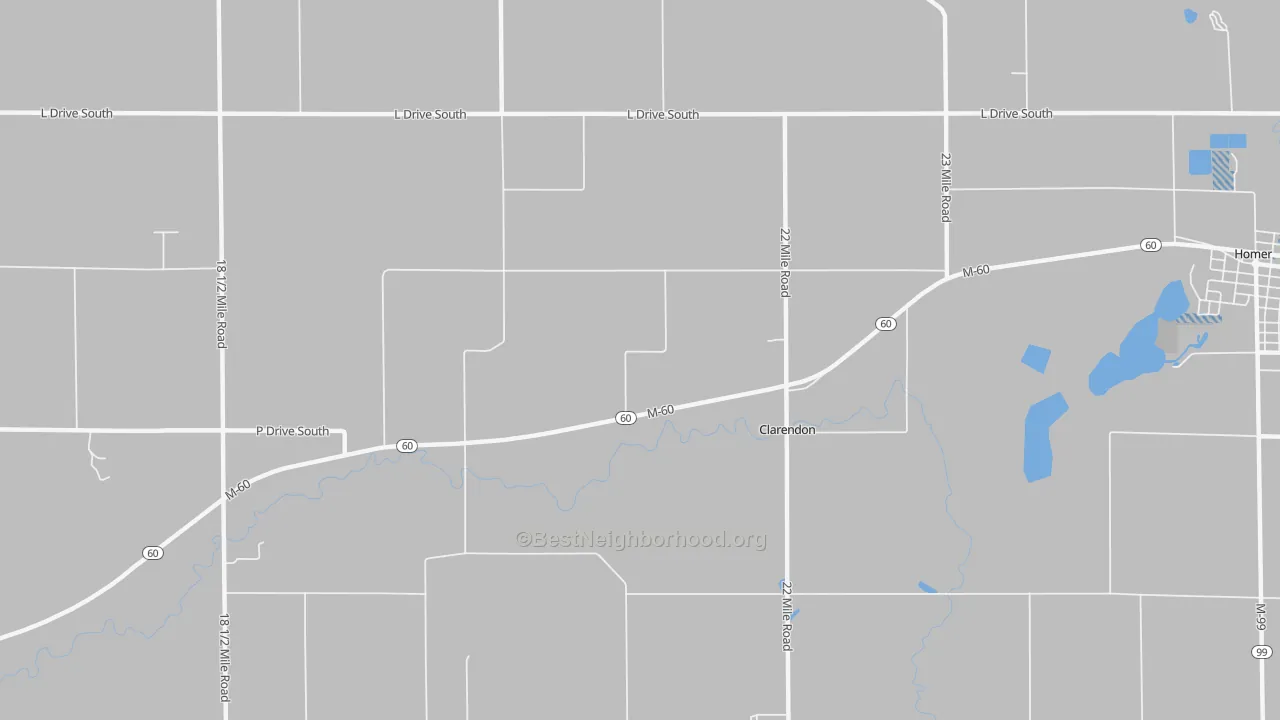 Transit Grade map of Clarendon, MI