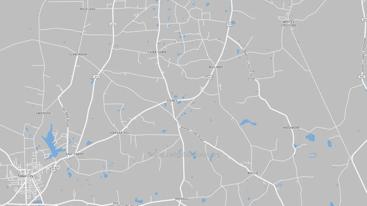 Transit Grade map of Clarendon, NC