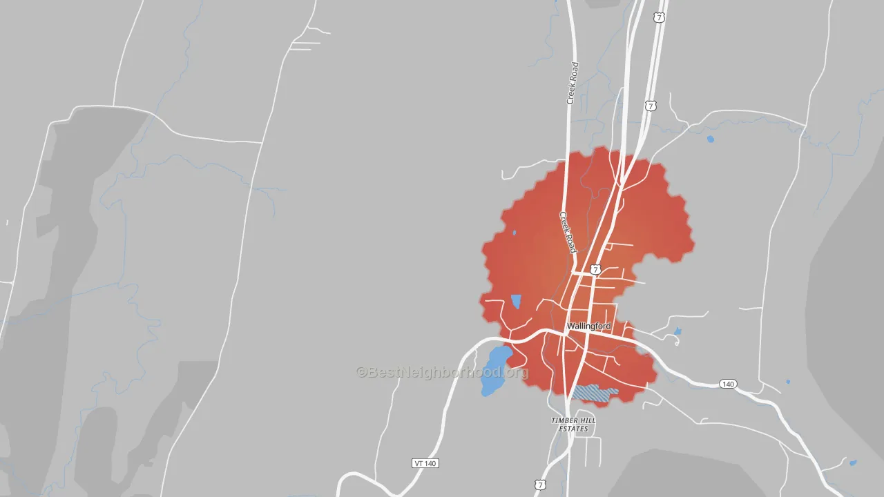 Transit Grade map of Clarendon, VT