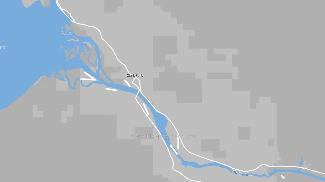 Transit Grade map of Clark Fork, ID