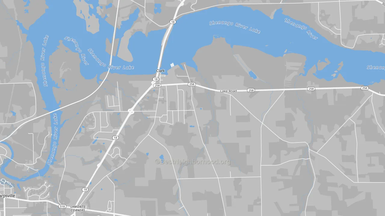 Transit Grade map of Clark, PA