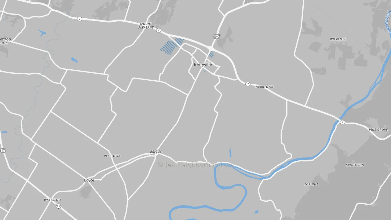 Transit Grade map of Clarke County, VA
