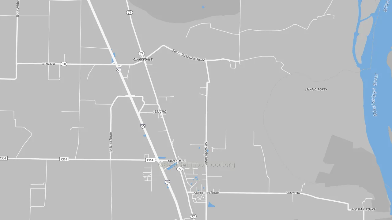 Transit Grade map of Clarkedale, AR
