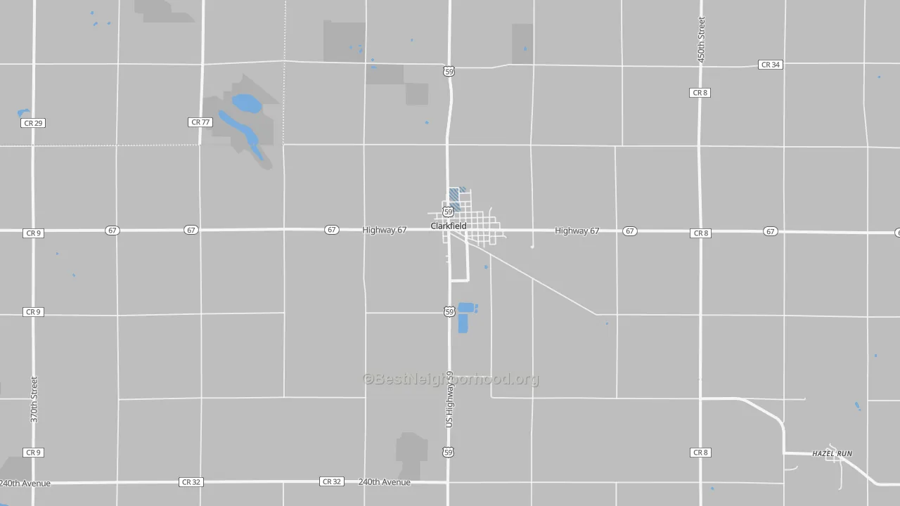 Transit Grade map of Clarkfield, MN