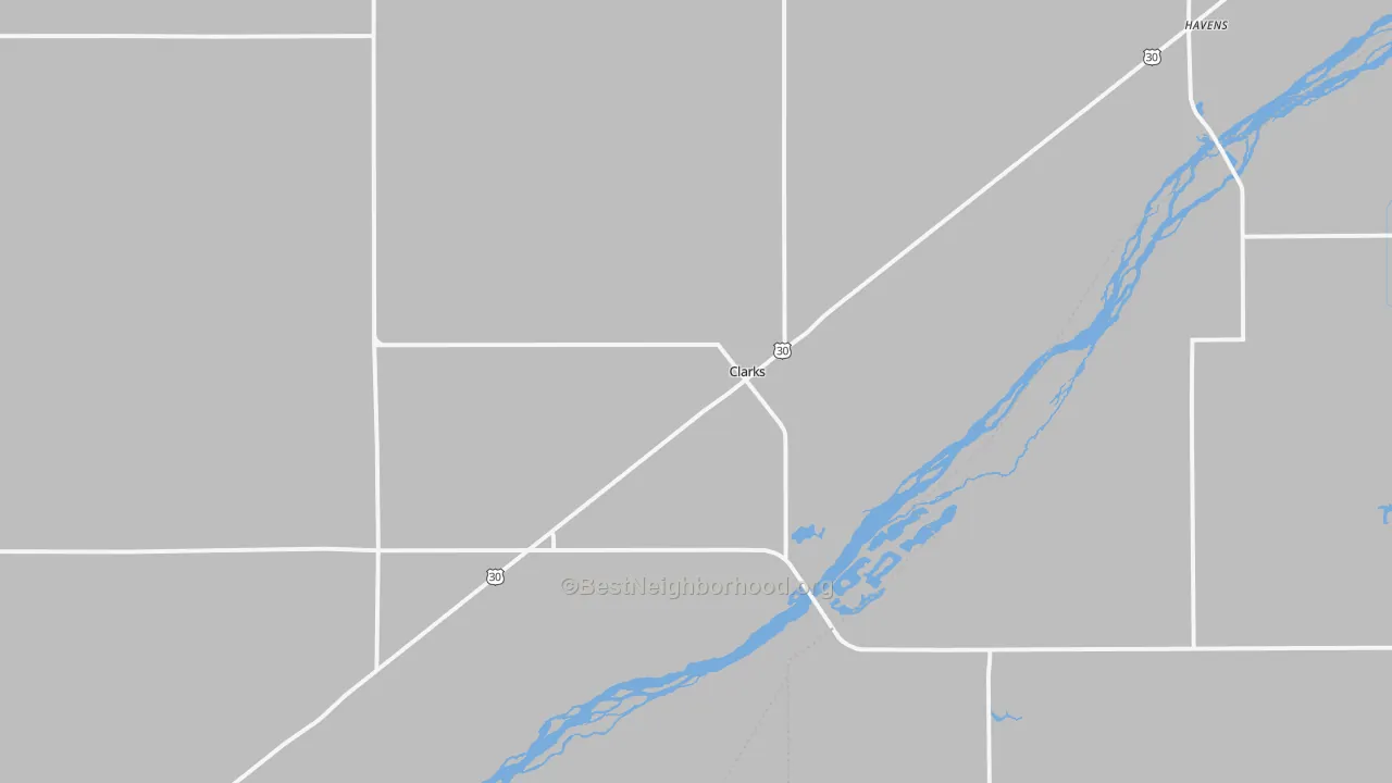 Transit Grade map of Clarks, NE