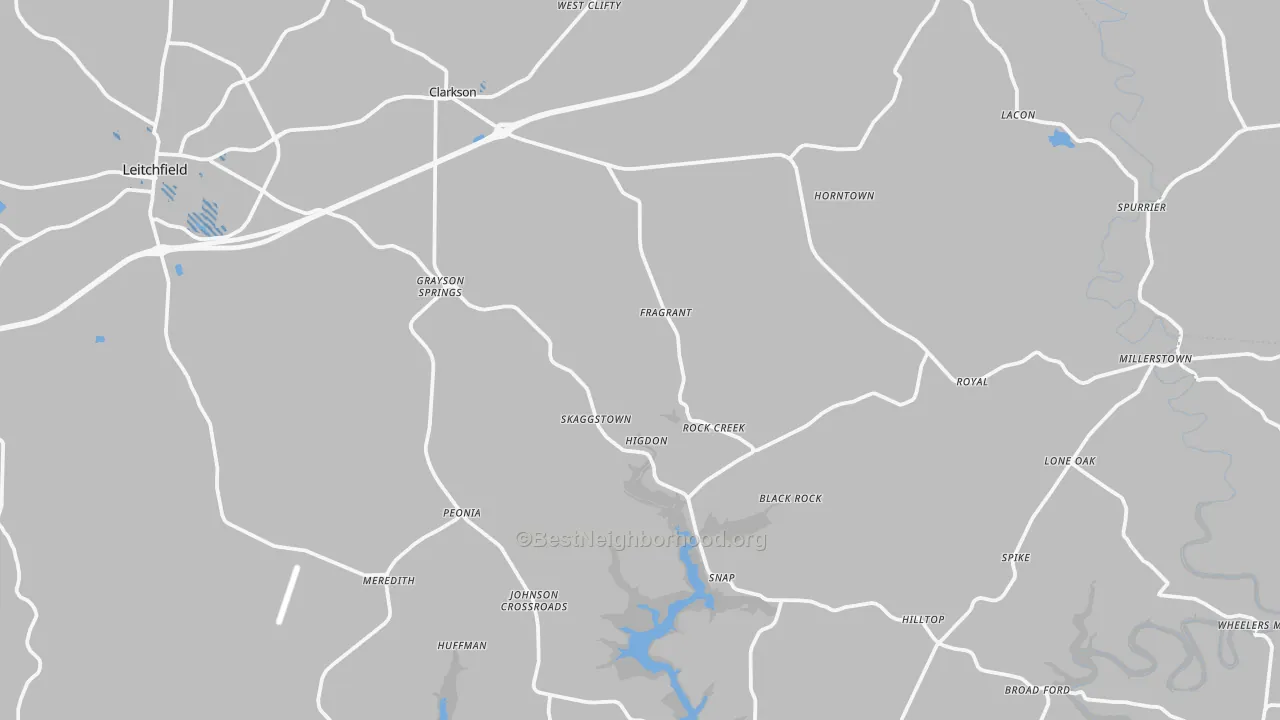Transit Grade map of Clarkson, KY