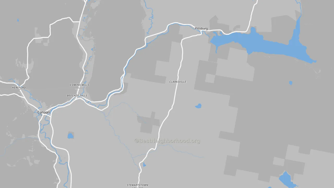 Transit Grade map of Clarksville, NH