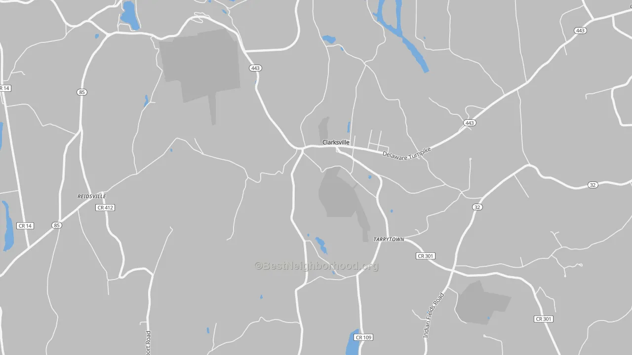 Transit Grade map of Clarksville, NY