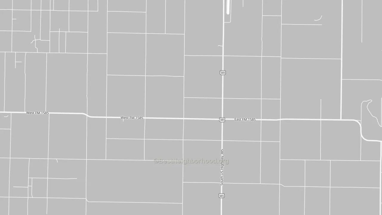 Transit Grade map of Clauene, TX