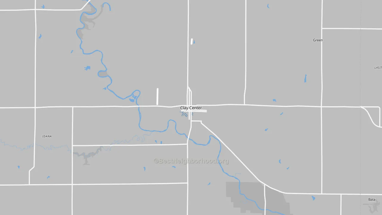 Transit Grade map of Clay Center, KS