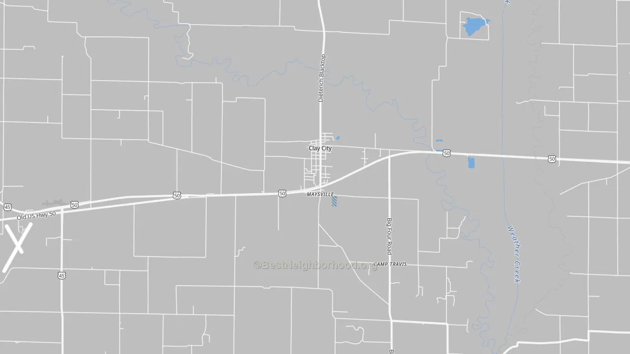 Transit Grade map of Clay City, IL