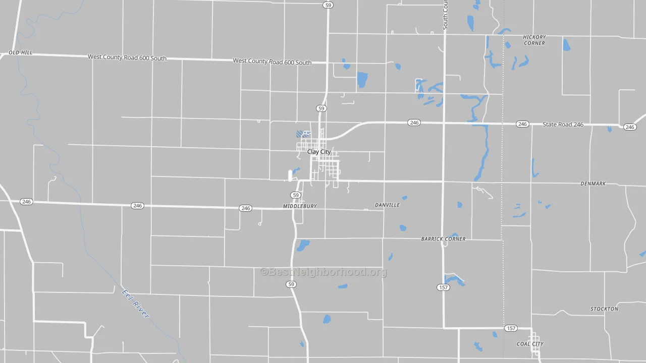 Transit Grade map of Clay City, IN