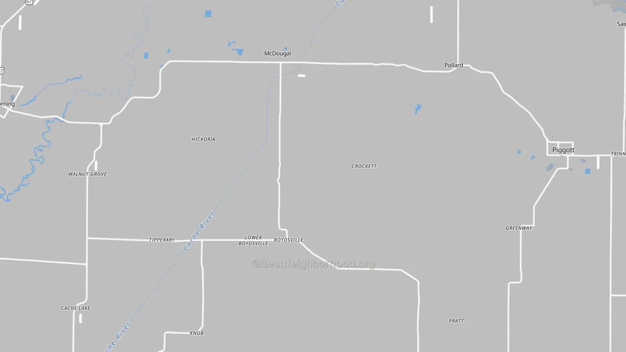 Transit Grade map of Clay County, AR