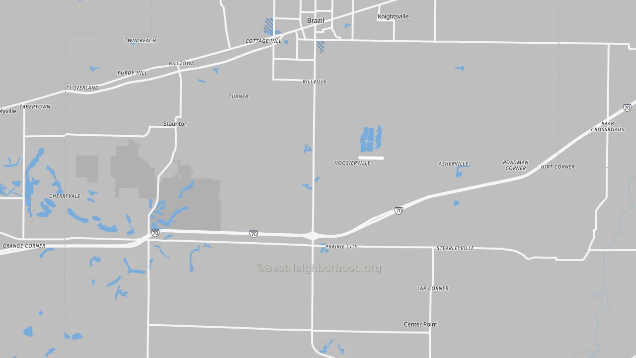 Transit Grade map of Clay County, IN