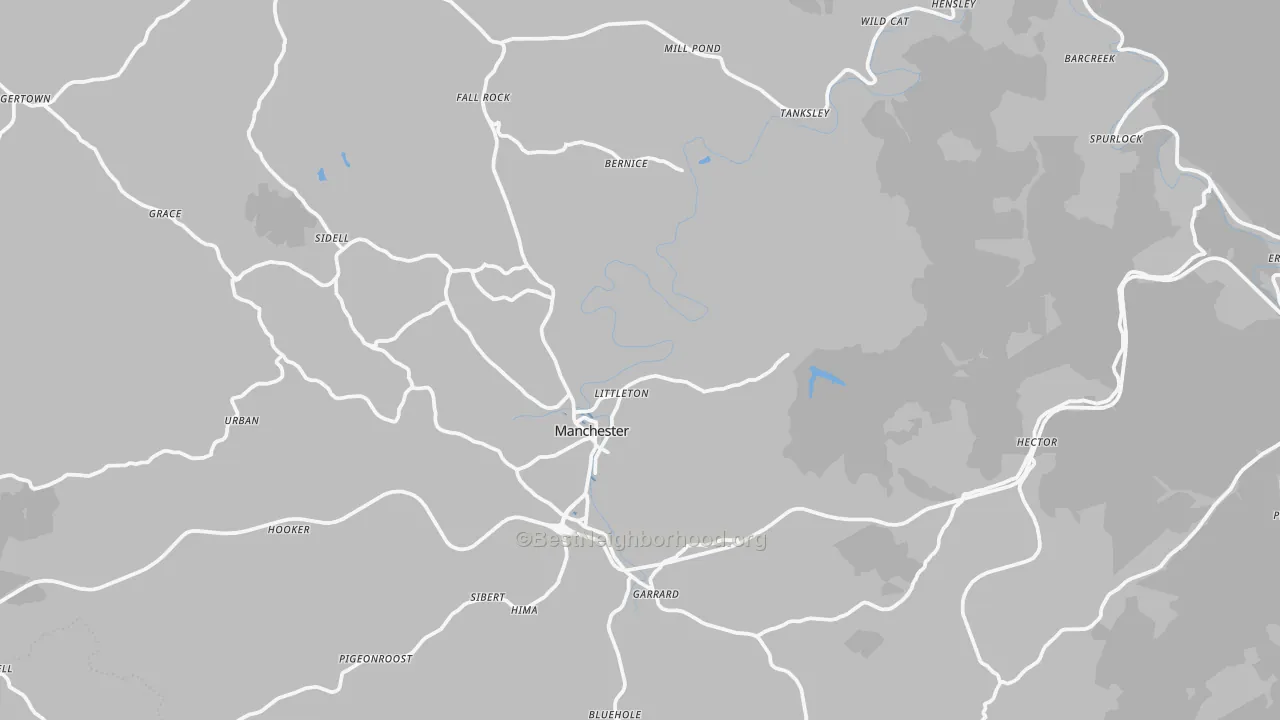 Transit Grade map of Clay County, KY