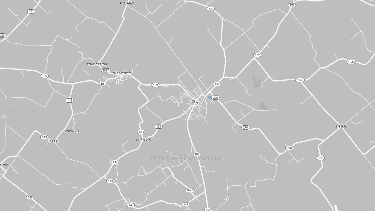Transit Grade map of Clay, KY