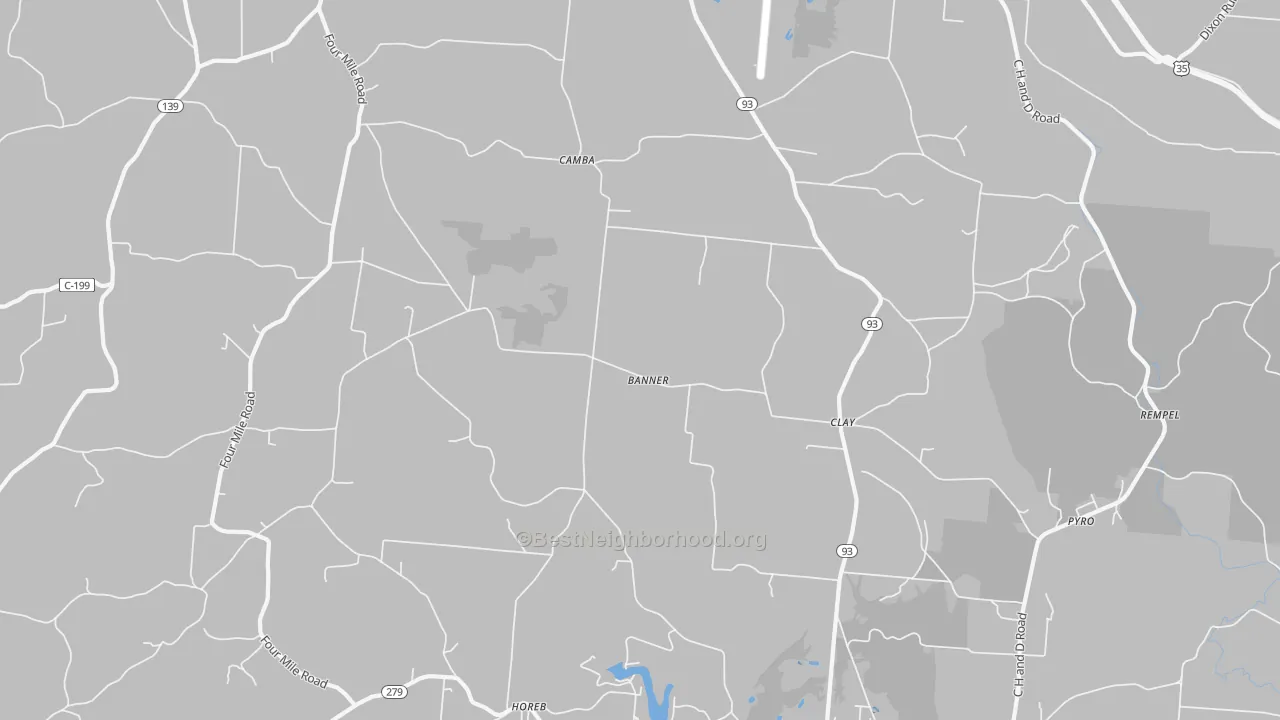 Transit Grade map of Clay, OH