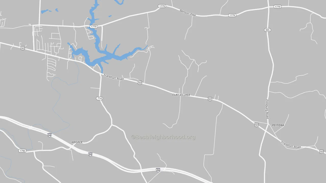 Transit Grade map of Clay Village, KY