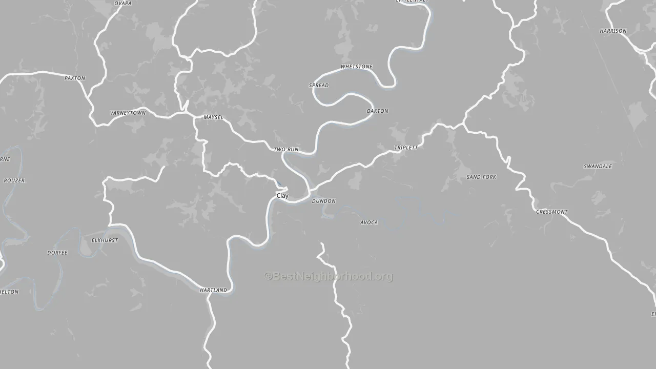 Transit Grade map of Clay, WV