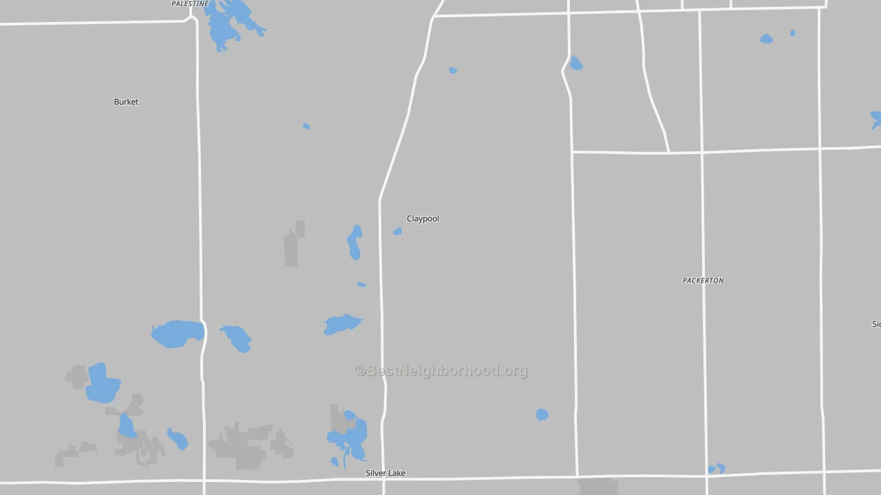 Transit Grade map of Claypool, IN