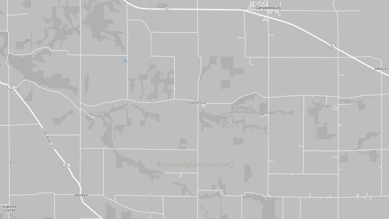Transit Grade map of Claysville, IN