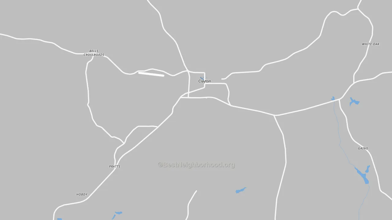 Transit Grade map of Clayton, AL