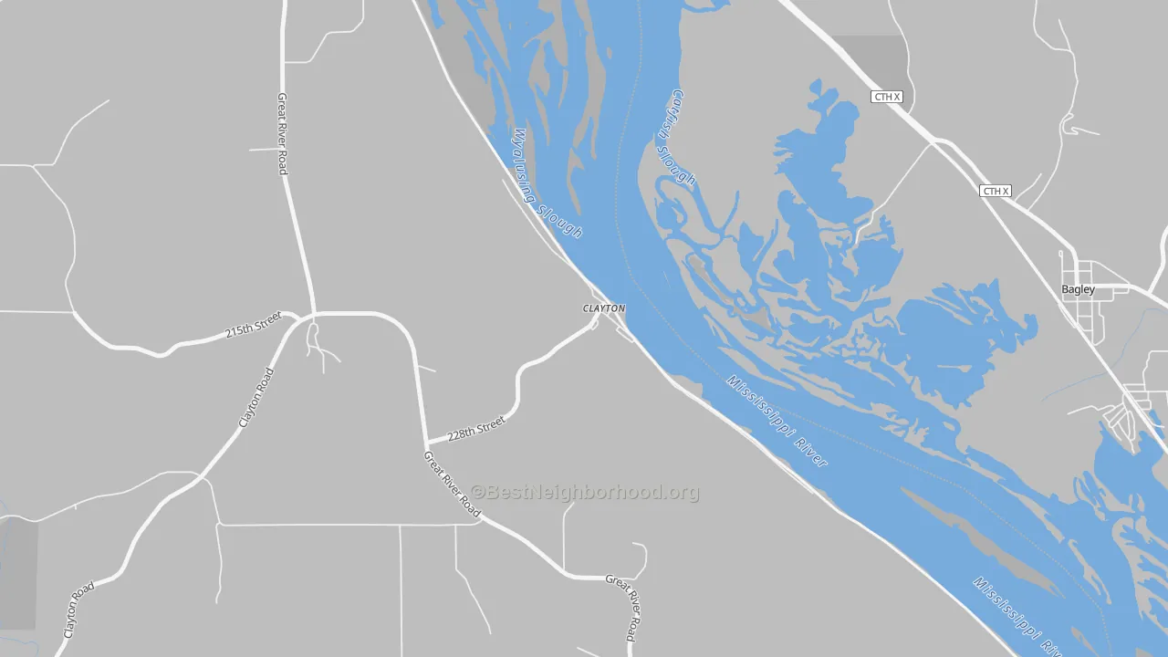 Transit Grade map of Clayton, IA