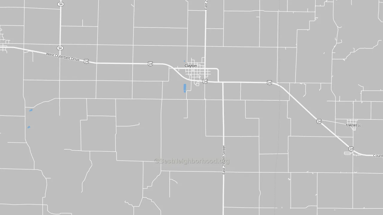 Transit Grade map of Clayton, IL