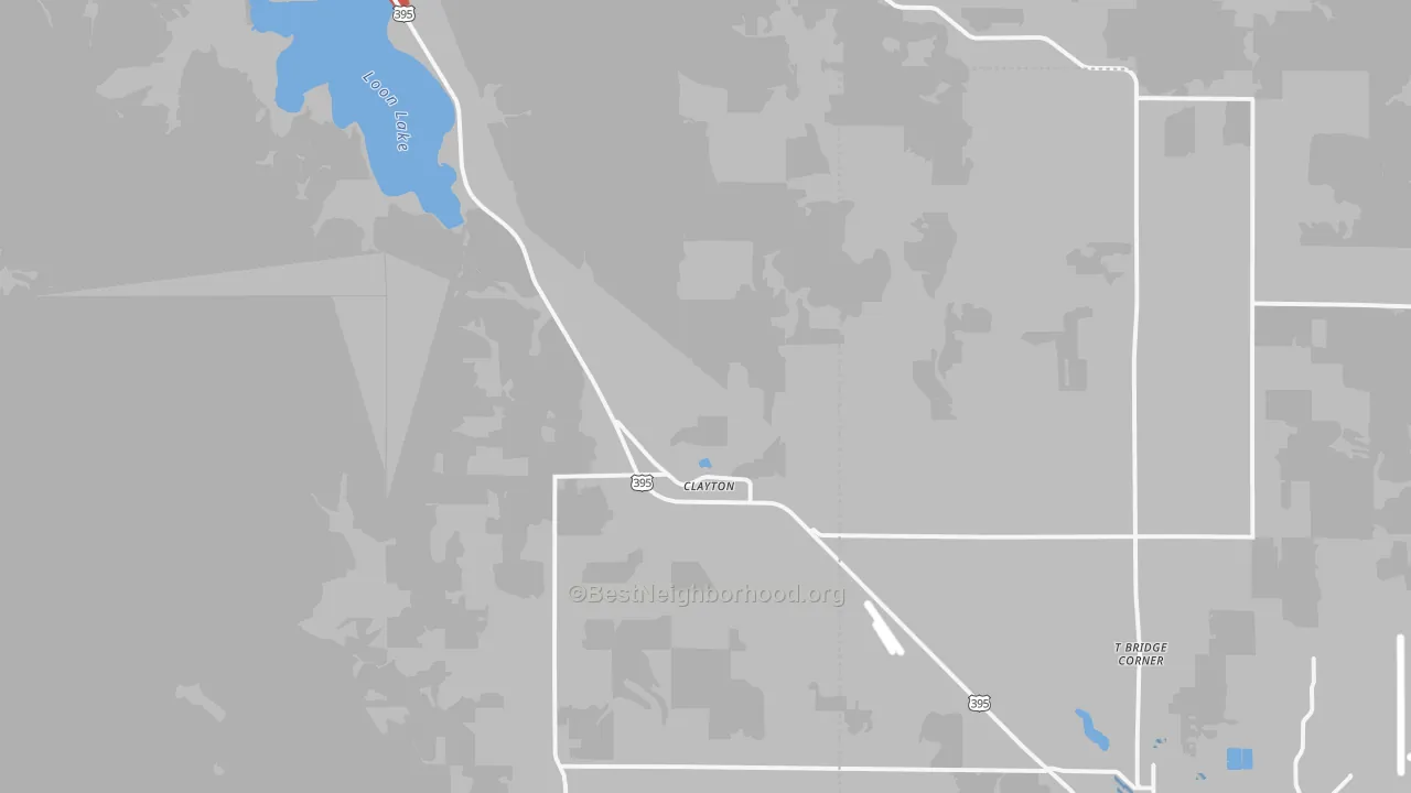 Transit Grade map of Clayton, WA
