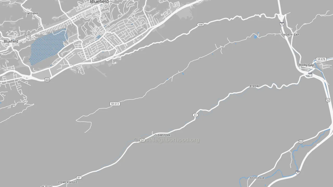 Transit Grade map of Clear Fork, VA