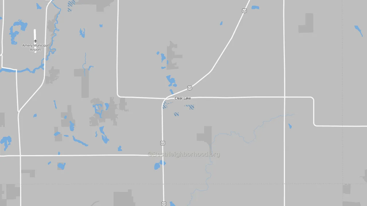Transit Grade map of Clear Lake, WI