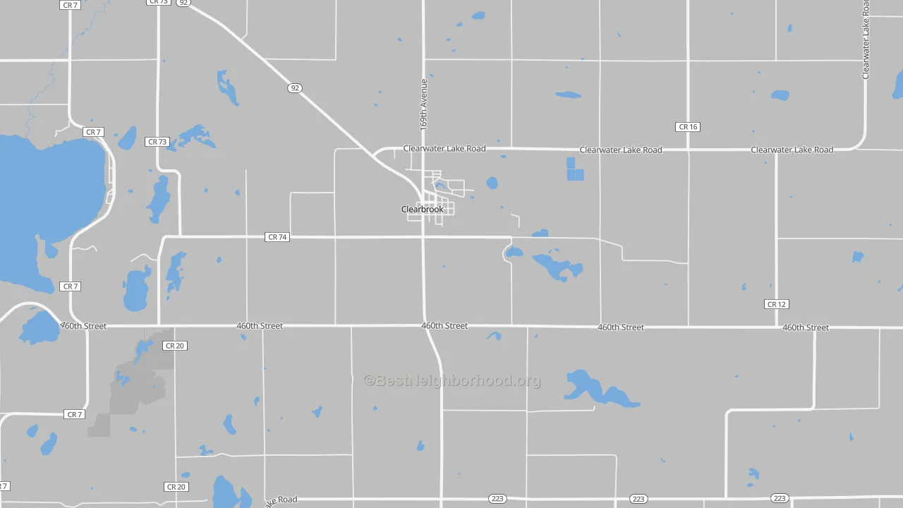 Transit Grade map of Clearbrook, MN