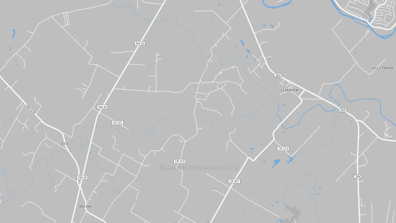 Transit Grade map of Clearview, TX