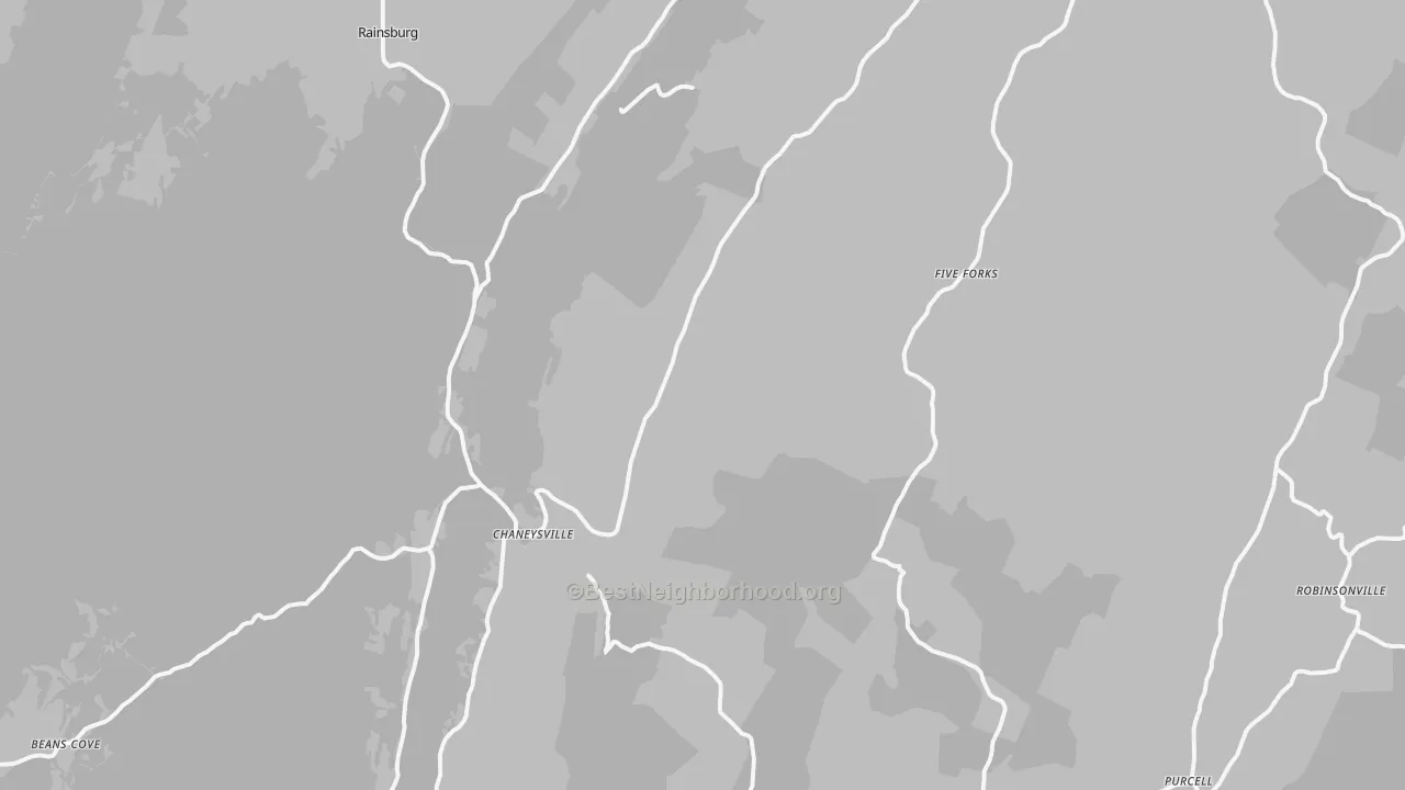 Transit Grade map of Clearville, PA